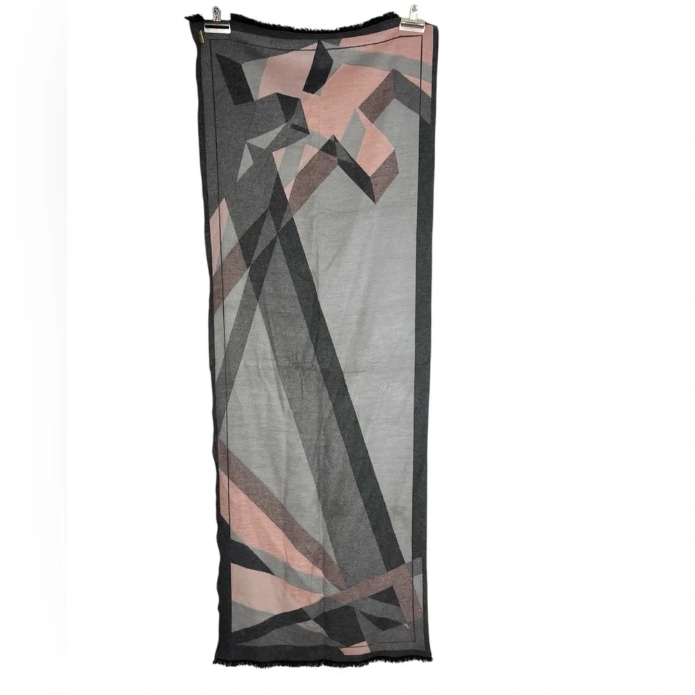 Soia & Kyo Larisa Blanket Scarf gray pink wrap